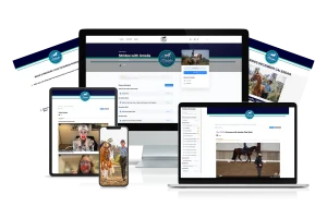 Strides dressage online lesson course on multiple platforms