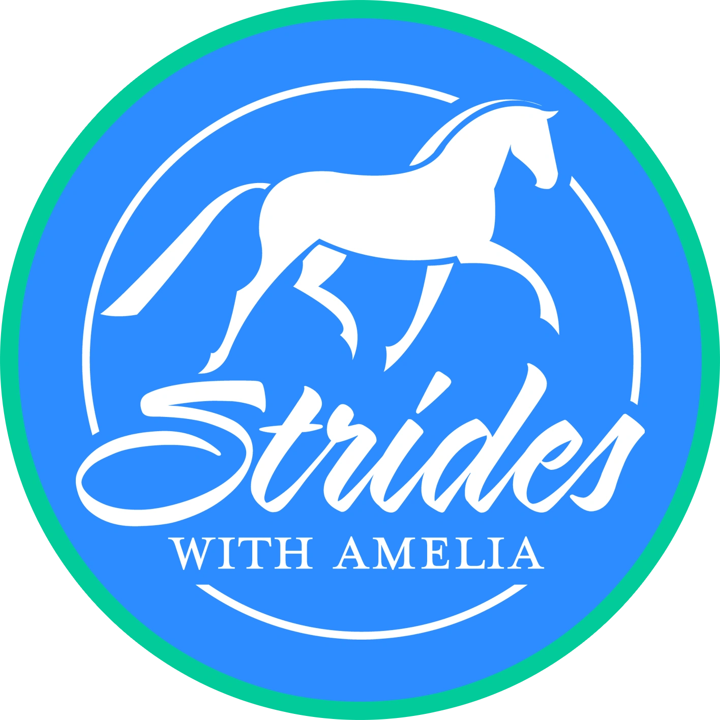 Strides with amelia logo.