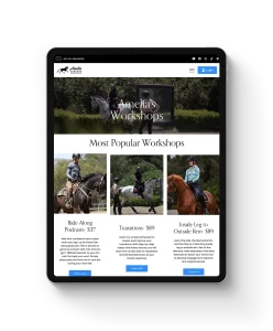 Amelia's most popular workshops for dressage