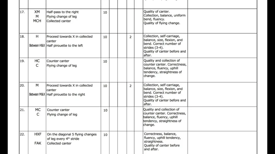 How to Read and Understand Your Dressage Test